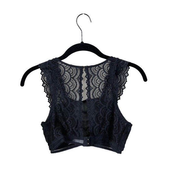 Sophie B. Lace Black Bra / Bralette Size Small Keyhole Back Wireless Size S - Picture 3 of 5